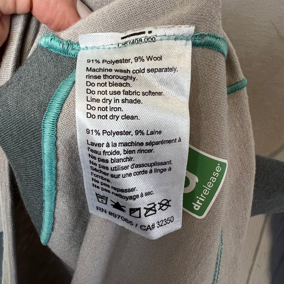 Outdoor Research Size Large Blackridge Top 9" Front Zipper Slate/Pewter Wool EUC - Picture 11 of 11